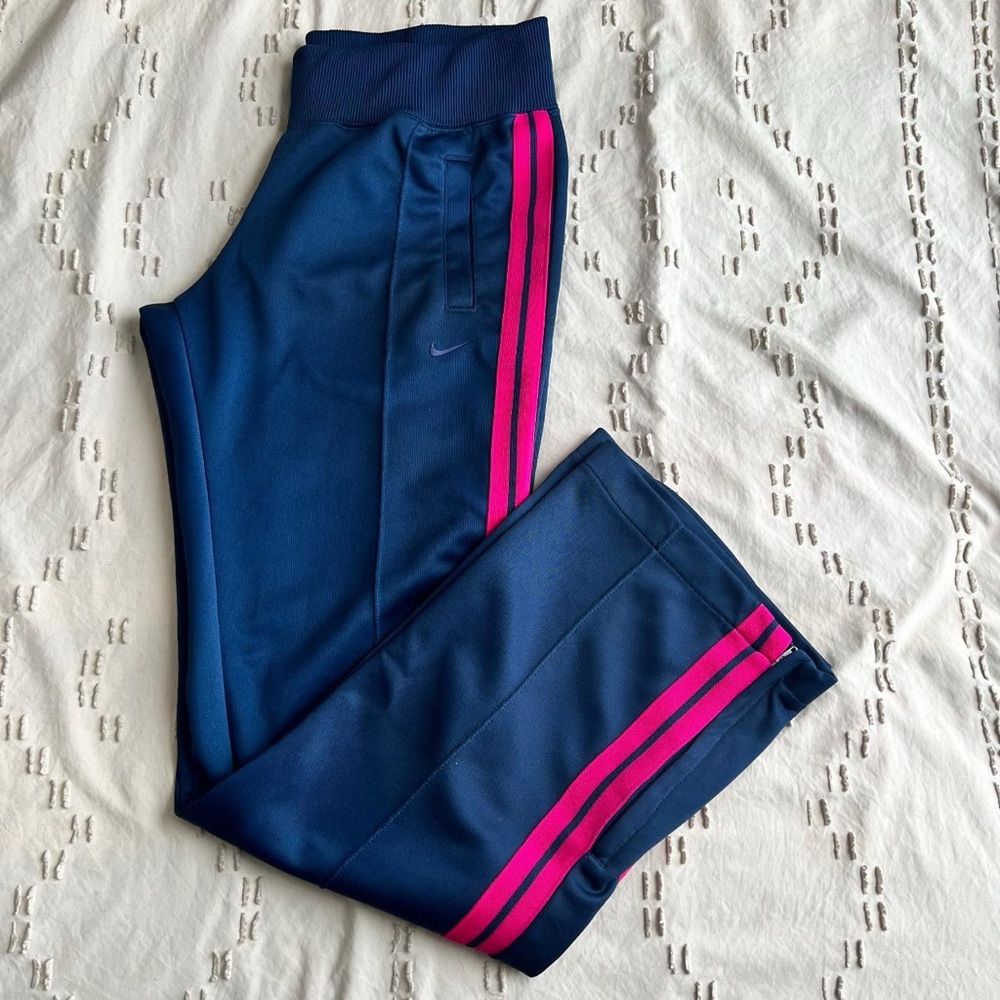 Nike Navy blue Pink NWOT The athletic dept. running pants joggers pockets